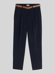 Cropped Fit Hose aus Baumwoll-Lyocell-Mix mit Gürtel von Tom Tailor - 37