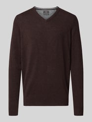 sweter z dzianiny o kroju regular fit z mieszanki bawełny z dodatkiem kaszmiru od Fynch-Hatton - 7