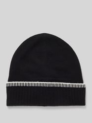 Wollen beanie met omslag in riblook van Christian Berg Woman - 3