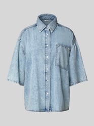 Oversized Jeansbluse mit Lyocell-Anteil und 1/2-Arm Modell 'Ella' von Mustang - 10
