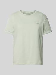T-Shirt mit Stichting Modell 'SERZ' von OPUS Grün - 17