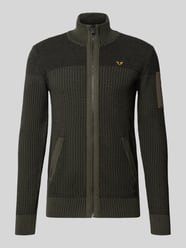 Regular Fit Strickjacke aus reiner Baumwolle mit Label-Stitching von PME Legend - 15