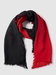 Schal in Two-Tone-Machart mit Viskose-Anteil von Marc Cain Grau / Schwarz - 14