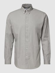 Slim fit vrijetijdsoverhemd met button-downkraag, model 'THEO' van Selected Homme Grijs - 34