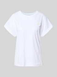 T-shirt met bloemapplicatie en gefixeerde mouwomslag van Rich & Royal - 22