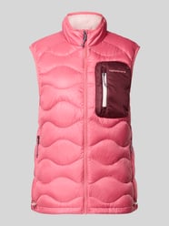 Regular Fit bodywarmer met opstaande kraag model 'Helium' van Peak Performance Fuchsia - 30