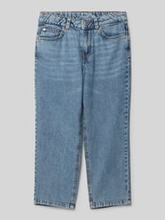 Wide Leg Jeans aus reiner Baumwolle von Tom Tailor Blau - 48