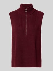 Spencer met opstaande kraag en ritssluiting, model 'Julia' van Soyaconcept Bordeaux - 40