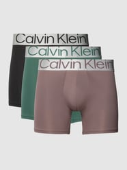 Obcisłe bokserki w zestawie 3 szt. model ‘BOXER BRIEF 3PK’ od Calvin Klein Underwear Zielony - 14