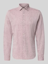 Slim Fit Freizeithemd mit Leinen-Anteil von ROY ROBSON - 11