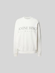 Regular Sweatshirt mit Logo-Print von Anine Bing - 7