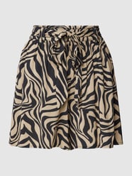 Korte broek van viscose met strikceintuur, model 'JASMIN' van Only Wit - 36