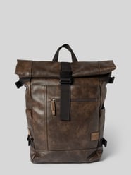 Rucksack in Leder-Optik Modell 'LAOS' von camel active Braun - 47