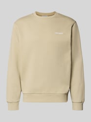 Sweatshirt mit Rundhalsausschnitt und Label-Stitching von Carhartt Work In Progress Beige - 35