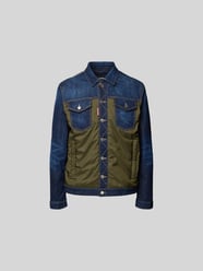kurtka jeansowa w kroju regular fit z kieszeniami na piersi od Dsquared2 - 19