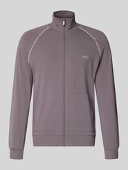 Bluza rozpinana z bawełnianej mieszanki w kroju regular fit model 'Mix&Match' od BOSS - 1