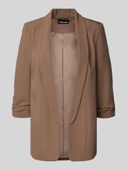 Regular Fit Longblazer mit Viskose-Anteil Modell 'BOSELLA' von PIECES Beige - 27