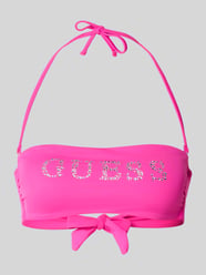 góra bikini o kroju slim fit w styl bandażowy model 'Violet' od GUESS - 37