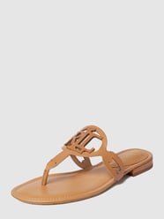 Teenslippers met labeldetail van Lauren Ralph Lauren Wit - 38