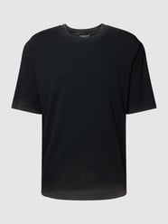 T-Shirt mit unifarbenem Design von REVIEW Grau / Schwarz - 48