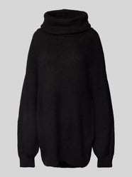 Oversized Strickpullover mit Rollkragen Modell 'Juna' von LeGer by Lena Gercke Schwarz - 8