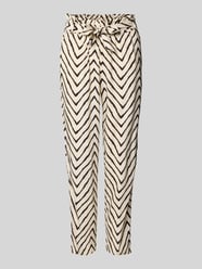 Slim Fit Paperbag Hose aus reiner Viskose von Tom Tailor Beige - 32