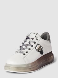 Sneakersy z naszywką z logo model ‘KAPRI KUSHION’ od Karl Lagerfeld Biały - 17