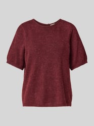 Sweter z dzianiny z okrągłym dekoltem model ‘KAMARA’ od ICHI - 4