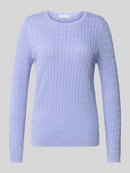 Gebreide pullover met kabelpatroon van Christian Berg Woman - 45