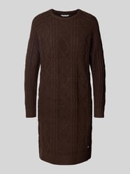 Knielanges Strickkleid mit Zopfmuster Modell 'Sa44die' von ZABAIONE - 22