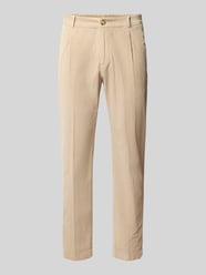 Bundfaltenhose mit Cordstruktur von JOOP! COLLECTION Beige - 30