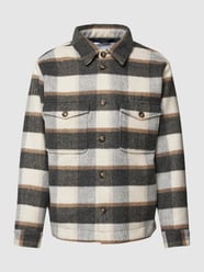 Hemdjacke mit Brusttaschen Modell 'ARCHIVE' von Selected Homme Grau - 14