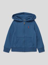 Sweatjacke mit Label-Stitching von Polo Ralph Lauren Kids Blau - 17
