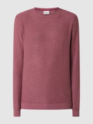 Pullover mit gerolltem Rundhalsausschnitt   von NO EXCESS Pink - 42