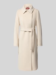Regular fit lange robejas van zuivere scheerwol, model 'BCOLLAG' van Max Mara Studio Beige - 5