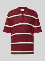 Koszulka polo o kroju regular fit z wzorem w paski model 'MAINE' od JACK & JONES - 11