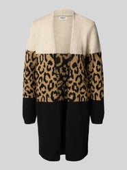Regular Fit Cardigan mit Animal Print Modell 'JADE' von ONLY Beige - 11