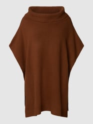 Poncho met rolkraag van s.Oliver RED LABEL Bruin - 15