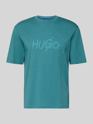 T-shirt o kroju regular fit z czystej bawełny model 'NIEROFIX_U261' od HUGO Blue - 2