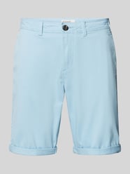 Slim Fit Chino-Shorts mit Eingrifftaschen von Tom Tailor Blau - 7