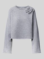 Sweatshirt mit floraler Applikation Modell 'Xezal' von EDITED - 2