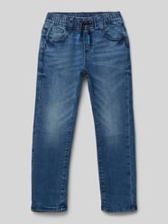 Slim Fit Jogpants Jeans aus weichem Baumwoll-Mix Modell 'PELLE' von s.Oliver RED LABEL Blau - 15