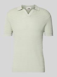 Slim Fit Strick-Poloshirt mit Strukturmuster Modell 'BRAIAN' von DRYKORN - 19
