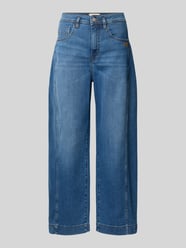 Jeansy o kroju barrel fit z detal z logo model 'Sina' od GANG - 14