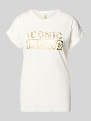 t-shirt z okrągłym dekoltem i nadrukiem model 'MARICA' od Soyaconcept - 37