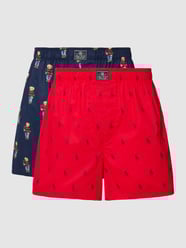 Boxershorts mit Label-Patch im 2er-Pack von Polo Ralph Lauren Underwear Rot - 37