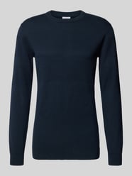 Sweter z dzianiny z prążkowanymi wykończeniami od Lindbergh - 29