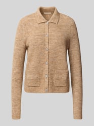 Strickjacke mit Umlegekragen und Knopfleiste von Christian Berg Woman - 18