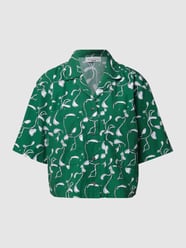 Blouse met all-over motief en borstzakken van Marc O'Polo Denim Groen - 48