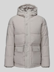 Regular Fit Pufferjacke mit Kapuze Modell 'SLMVINCENT' von Selected Beige - 2